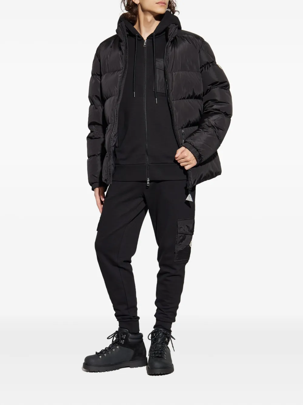 Moncler logo-patch track pants - Zwart