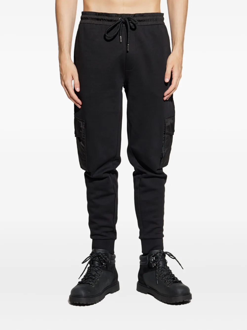 Moncler Jogginghose Aus Einem Baumwollgemisch In Black