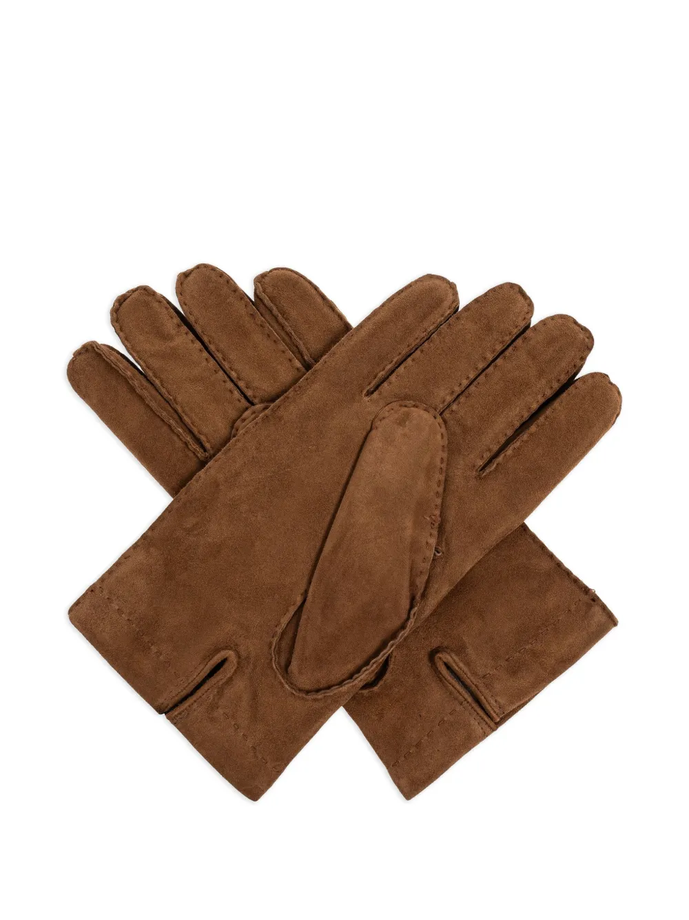 Moschino Handschoenen met logo-reliëf Bruin