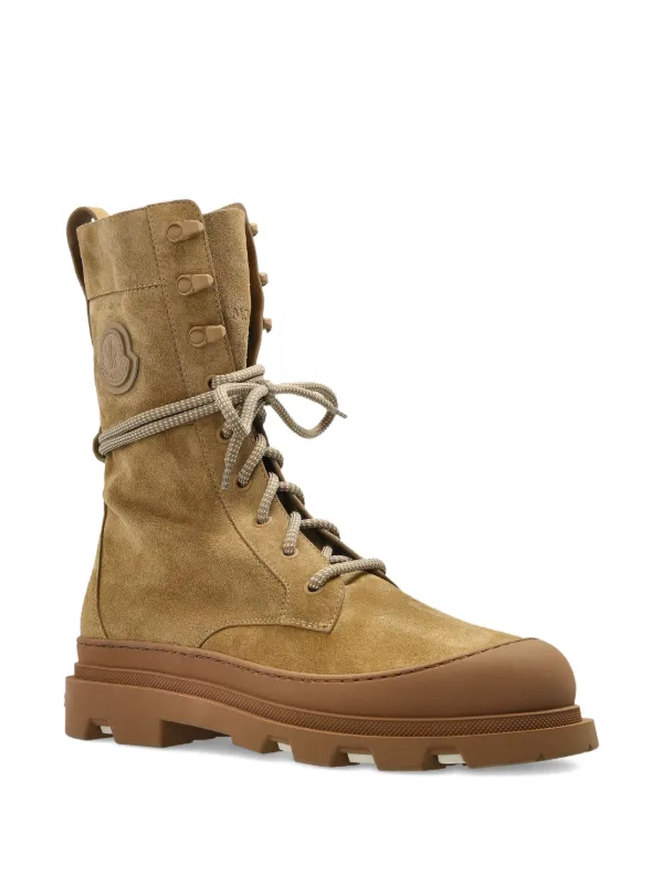 Moncler Vera High コンバットブーツ | ブラウン | FARFETCH JP
