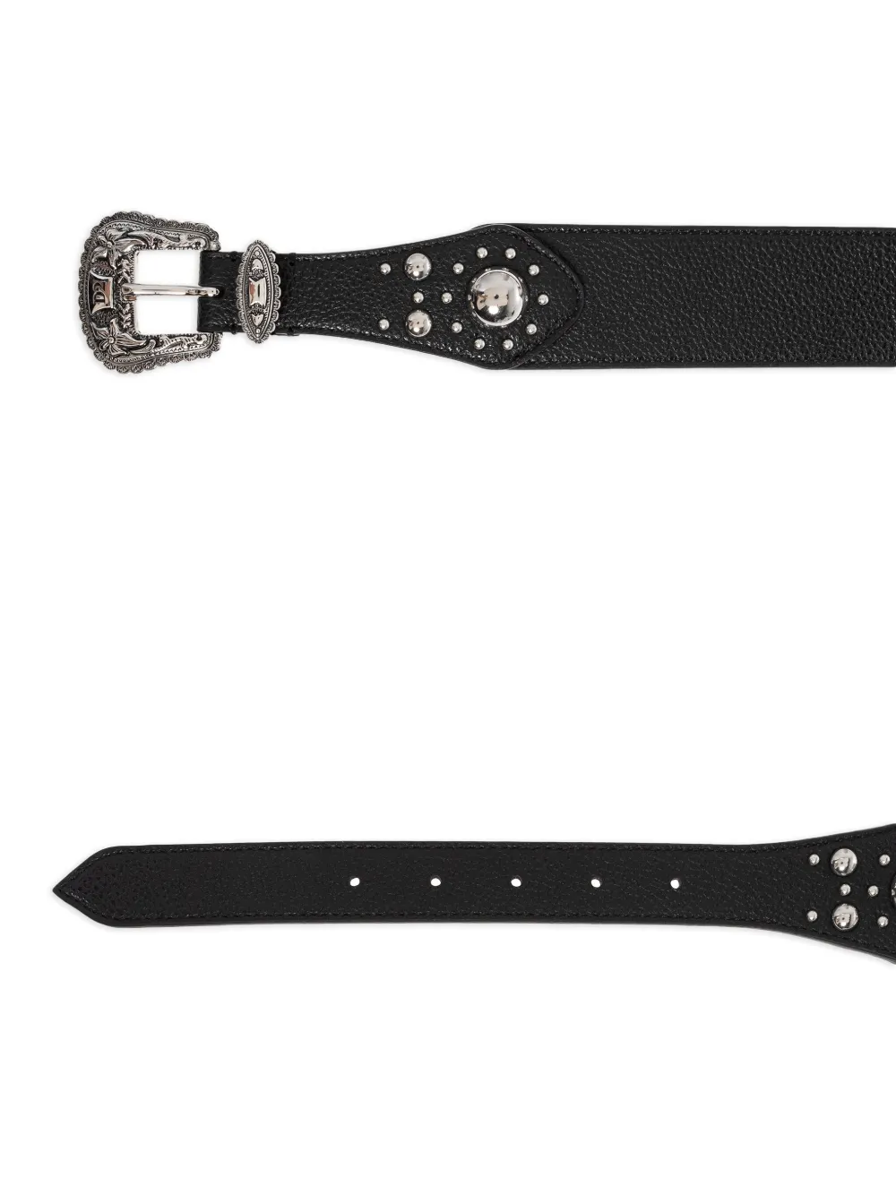 DSQUARED2 Riem met studs Zwart