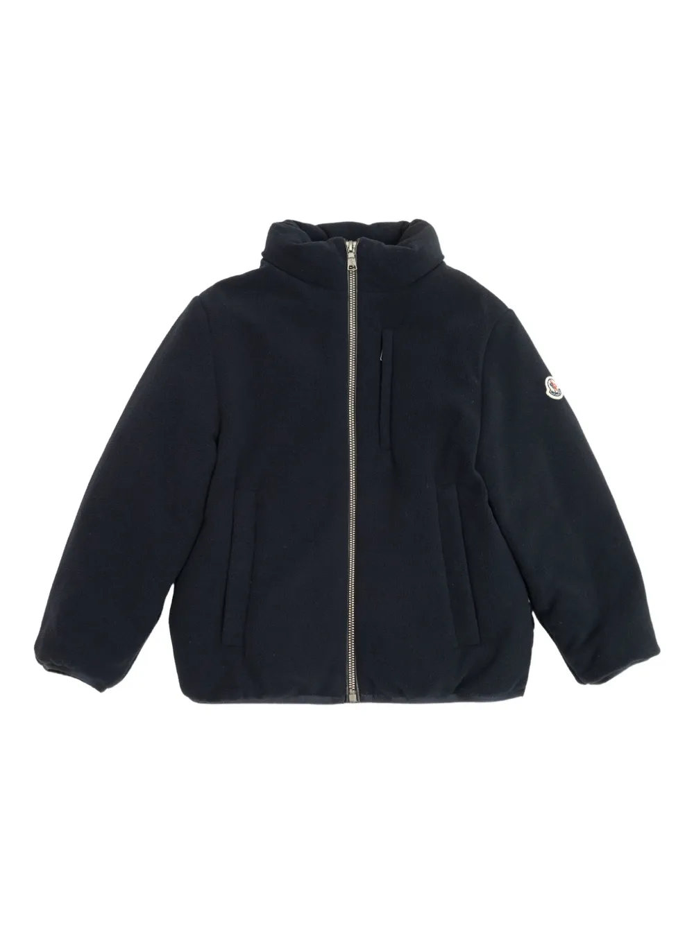 Moncler Enfant fleece-paneled puffer jacket | Black | Image 1