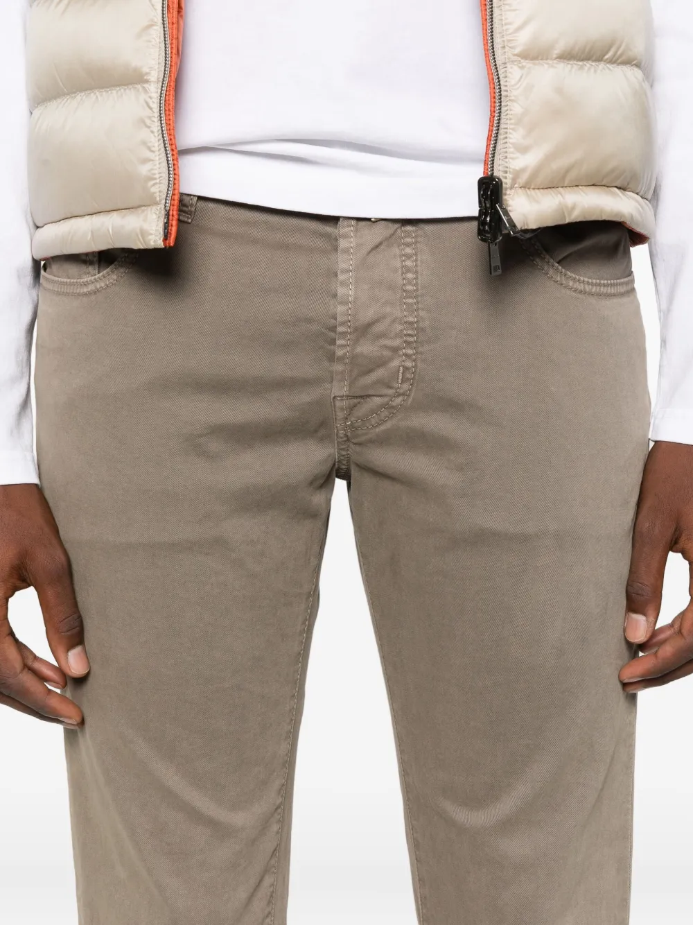 Jacob Cohën Straight broek Bruin