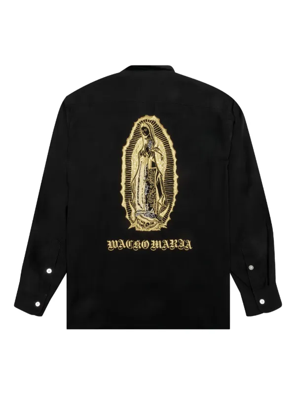 WACKO MARIA Embroidered Shirt | Black | FARFETCH