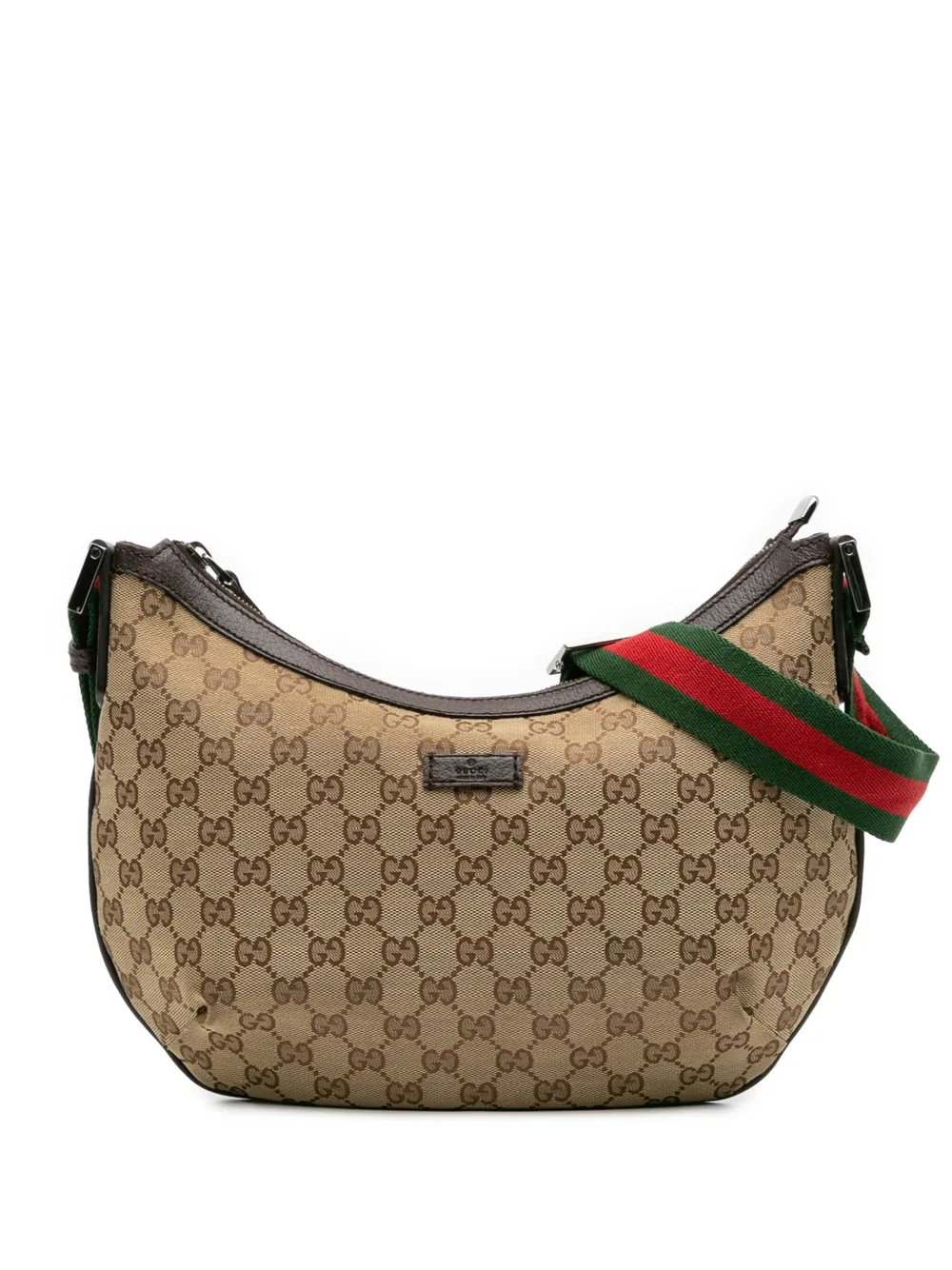 Gucci Pre-Owned 2016-2025 GG Canvas Web crossbody bag - ブラウン Gucci Pre-Owned 2016-2025 GG Canvas Web crossbody bag - ブラウン