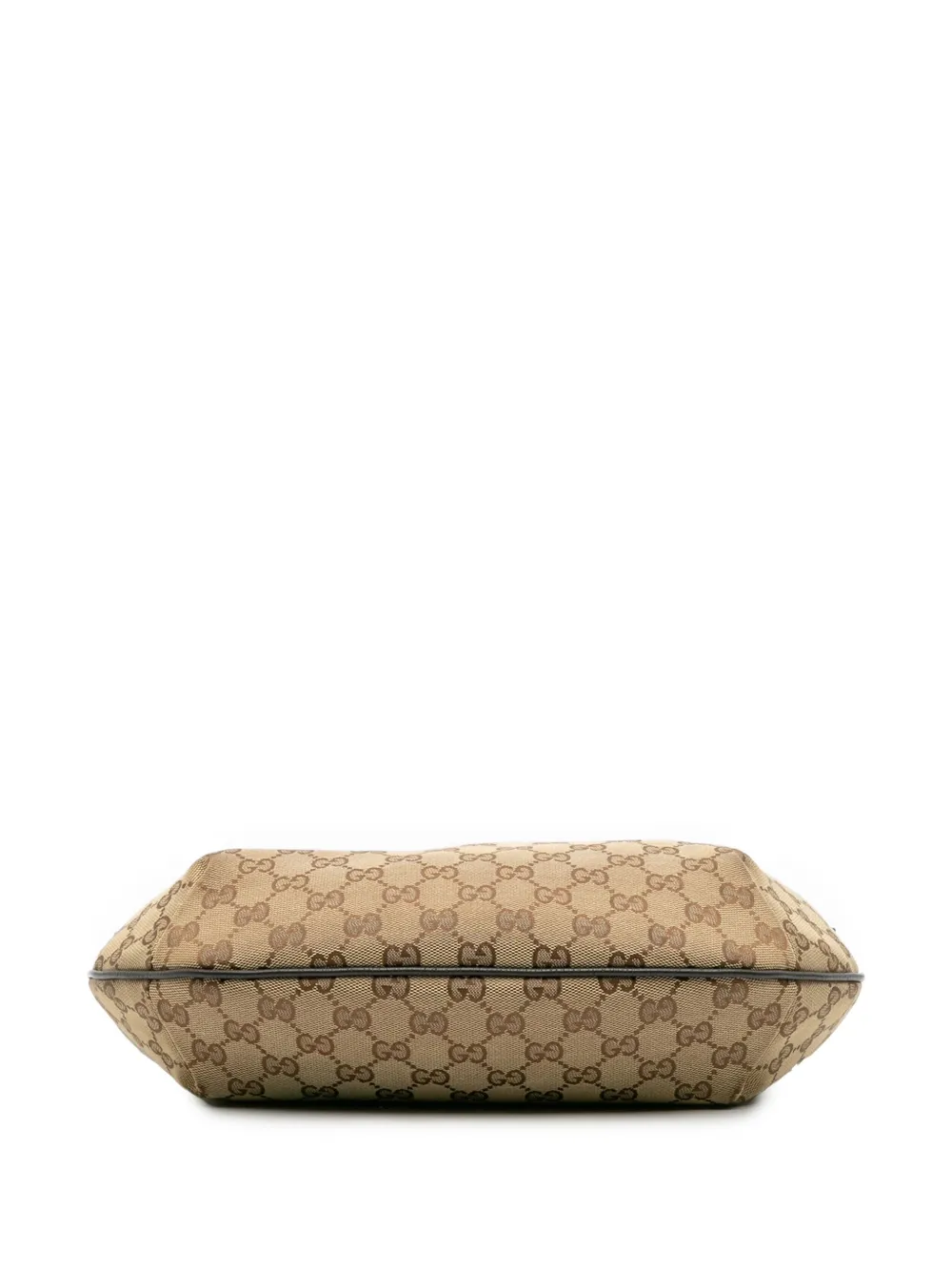 Pre-owned Gucci 2016-2025 Gg Canvas Web Crossbody Bag In Brown
