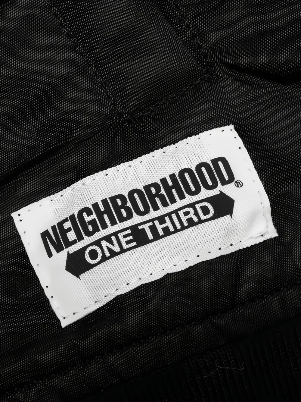 Neighborhood Bomberjack met logoprint Zwart