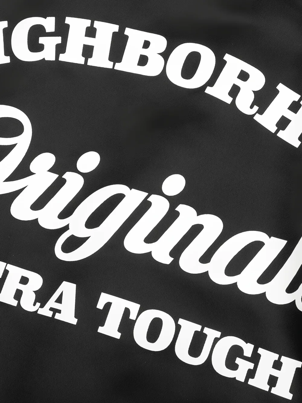 Neighborhood Bomberjack met logoprint Zwart