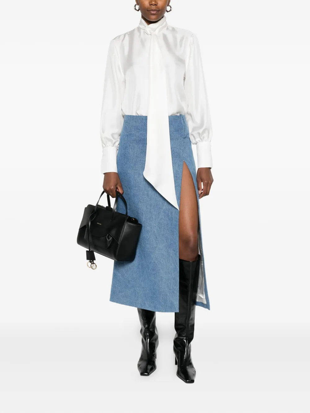 ARCHIVIO 67 asymmetric blouse - Wit
