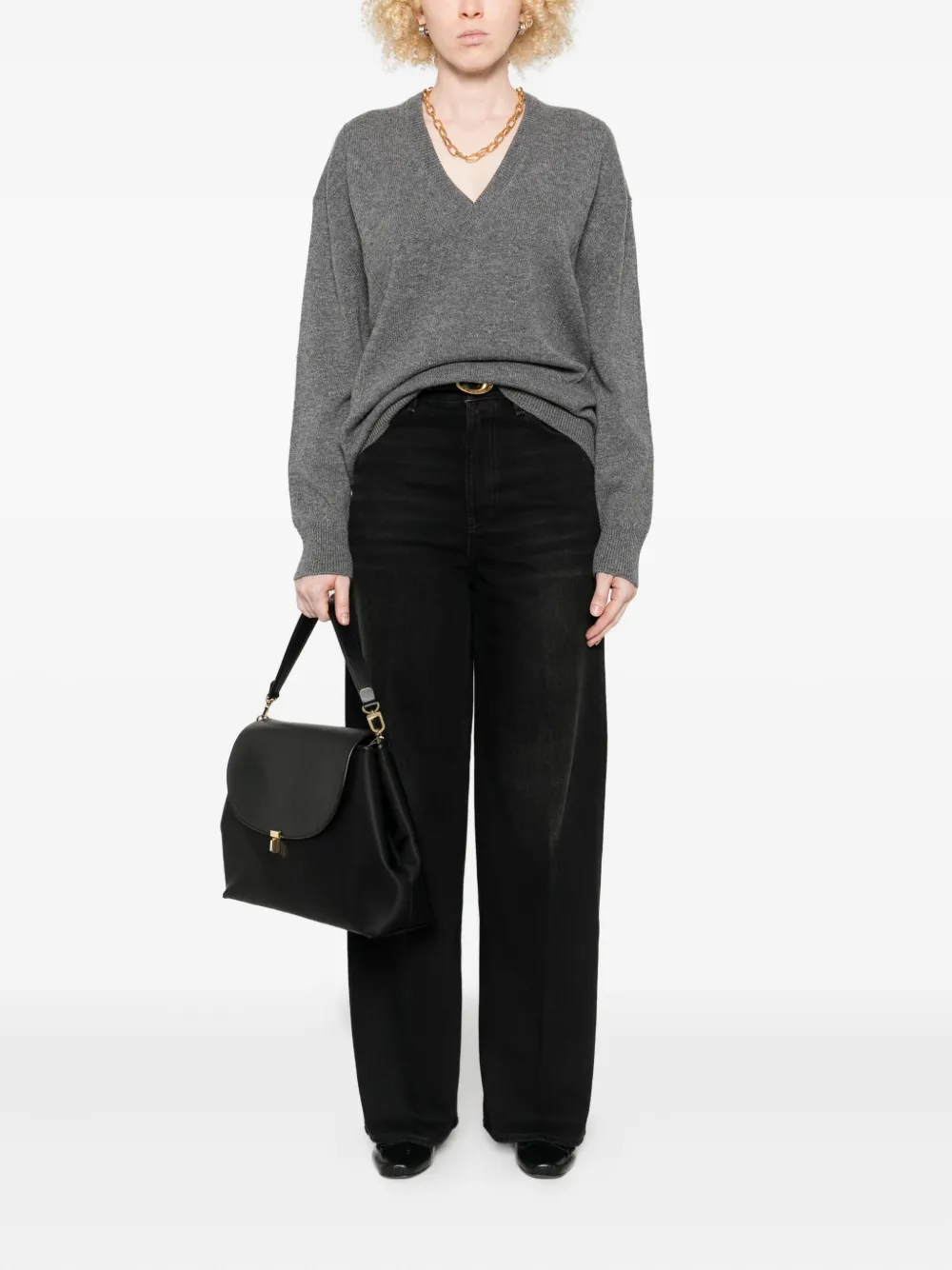 TOTEME cotton jeans - Zwart