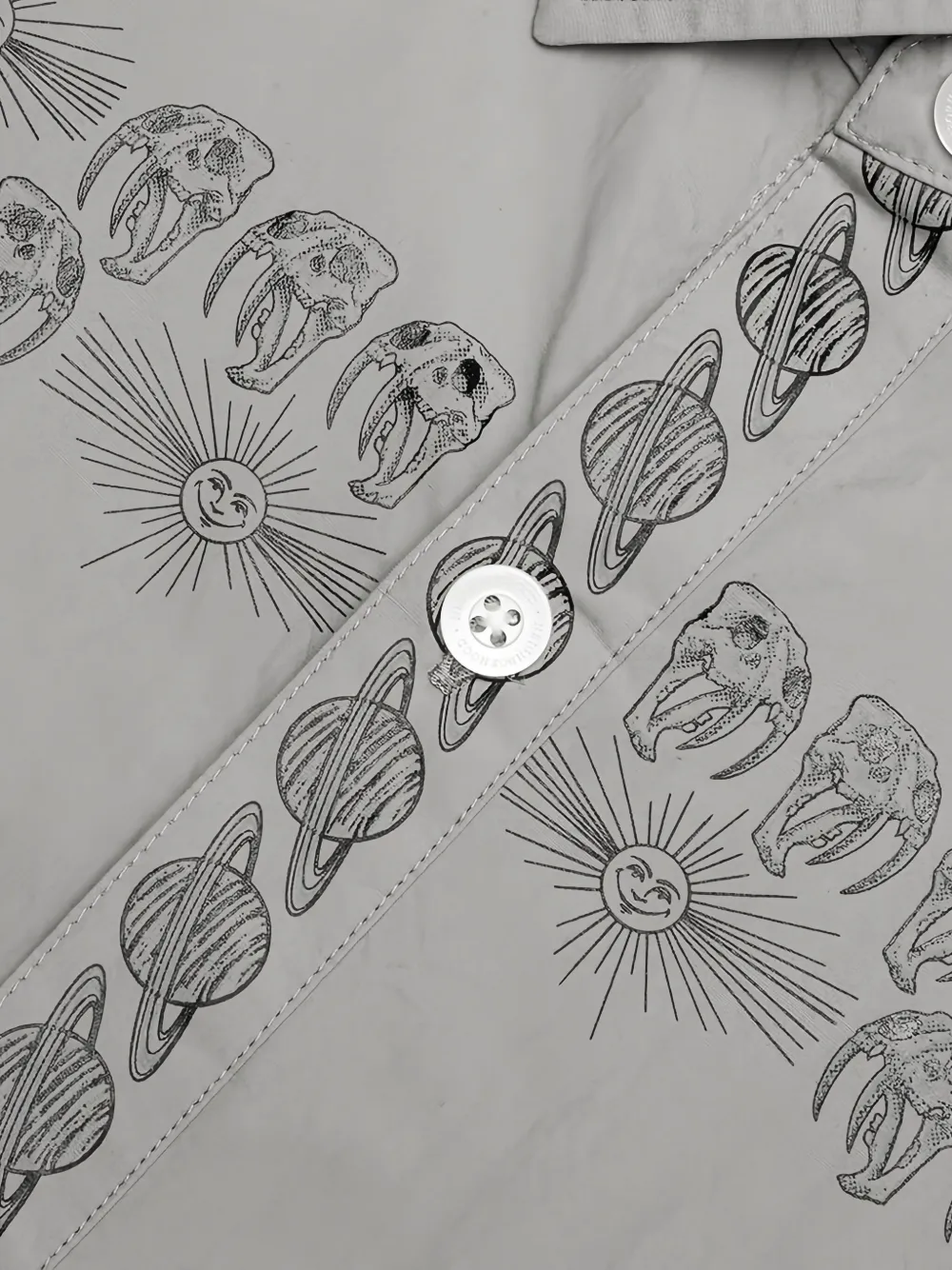 Neighborhood x Dr. Woo overhemd met opgestikte zak Grijs