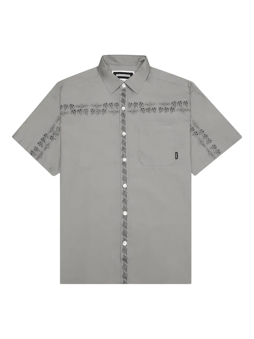 Neighborhood x Dr. Woo patch-pocket shirt | Grey | Image 1