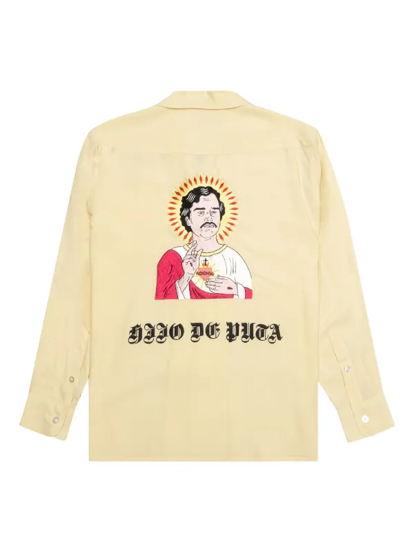WACKO MARIA エンブロイダリー シャツ | イエロー | FARFETCH JP