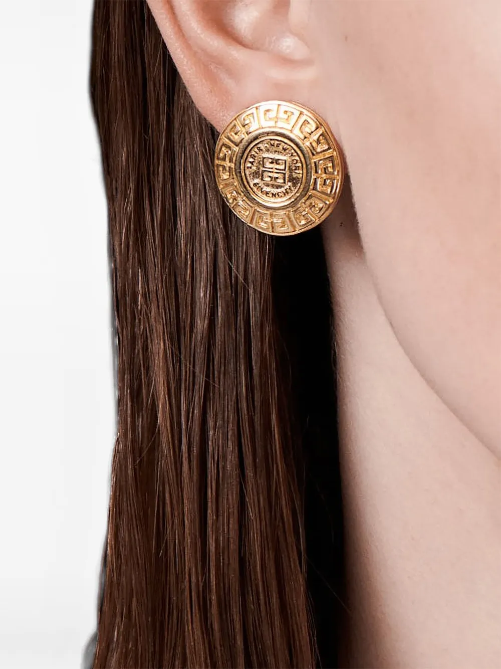 Givenchy Pre-Owned aretes Coin Logo 1980 | Image 2