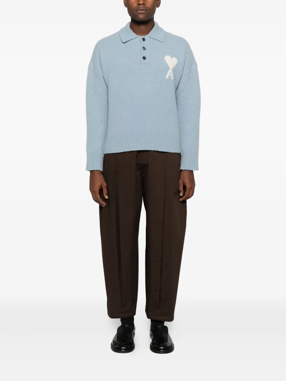 AMI Paris Ami de Coeur polo sweatshirt | Sweaters | Image 2