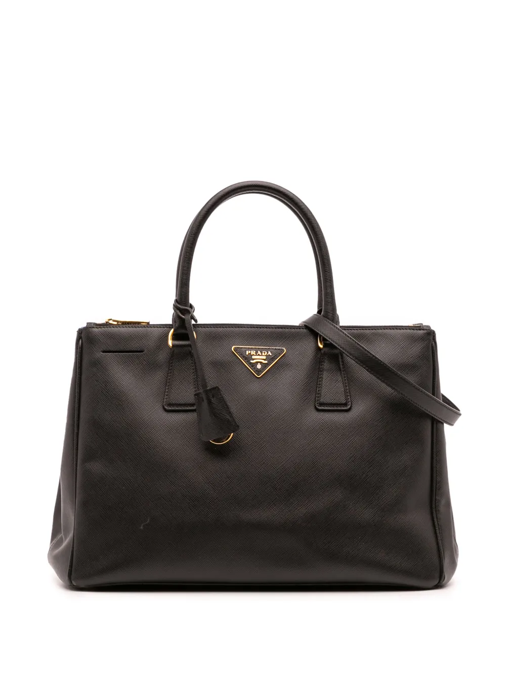 Prada Pre-Owned 2000-2025 Medium Saffiano Lux Galleria Double Zip Prada Pre-Owned 2000-2025 Medium Saffiano Lux Galleria Double Zip
