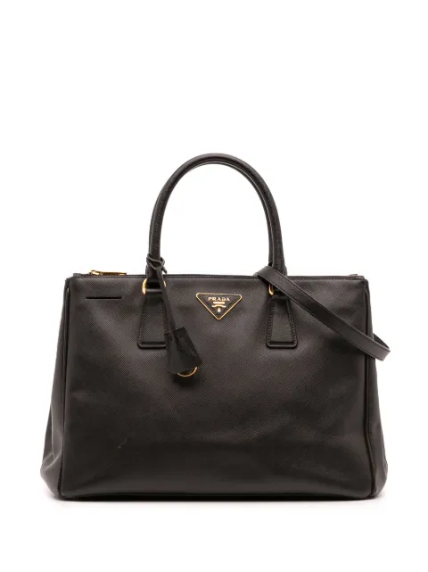 Prada Pre-Owned 2000-2025 Medium Saffiano Lux Galleria Double Zip satchel