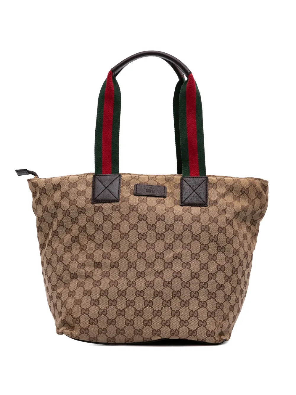 Gucci Pre-Owned 2016-2025 GG Canvas Web tote bag - ブラウン Gucci Pre-Owned 2016-2025 GG Canvas Web tote bag - ブラウン