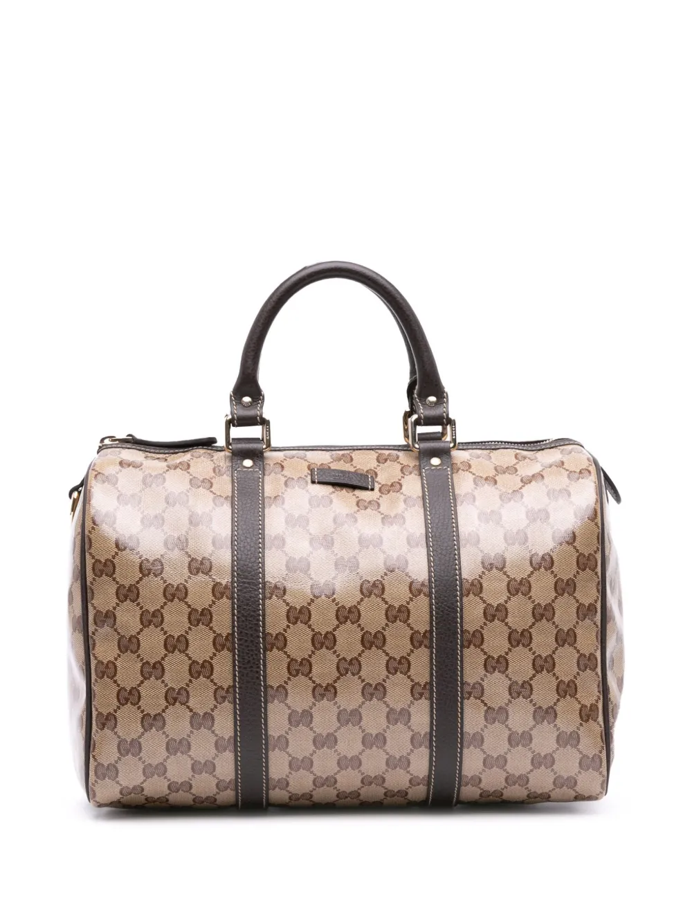 Gucci Pre-Owned 2016-2025 GG Crystal Joy boston bag - ブラウン Gucci Pre-Owned 2016-2025 GG Crystal Joy boston bag - ブラウン