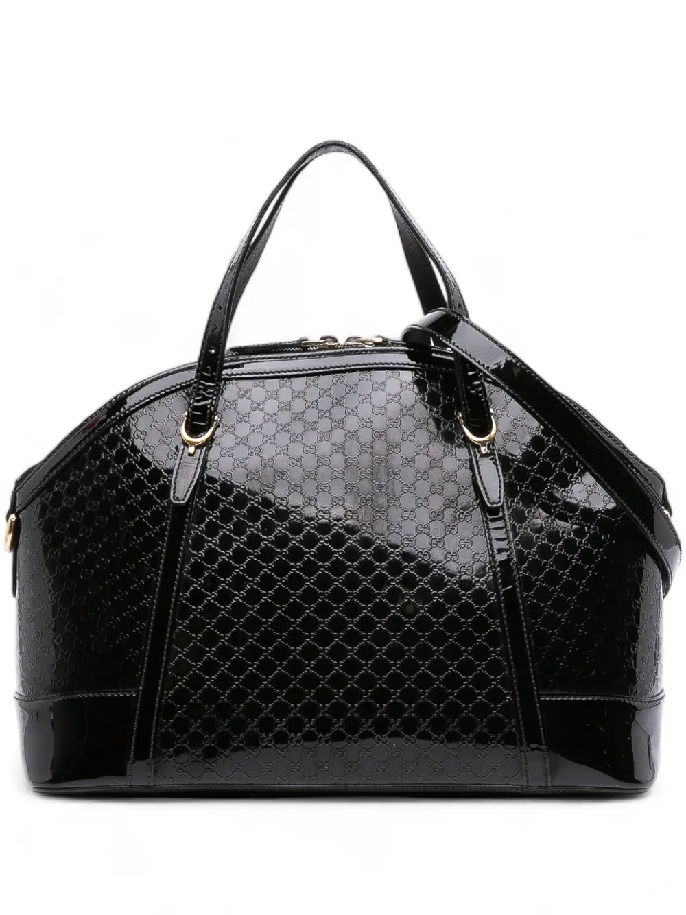 Gucci Pre-Owned 2016-2025 Large Microguccissima Patent Dome satchel - Gucci Pre-Owned 2016-2025 Large Microguccissima Patent Dome satchel -