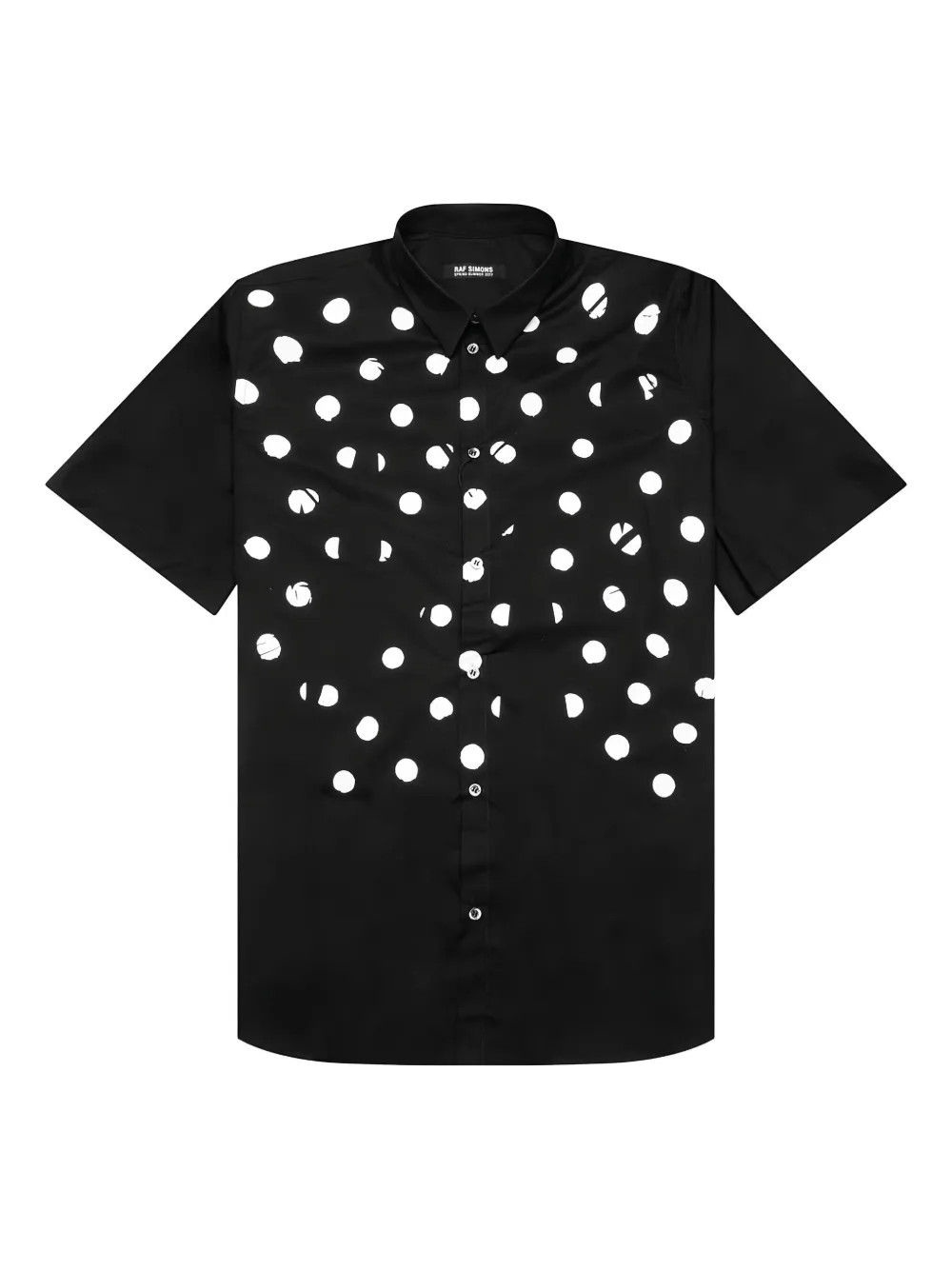 Raf Simons polka-dot print shirt | Black | Image 1