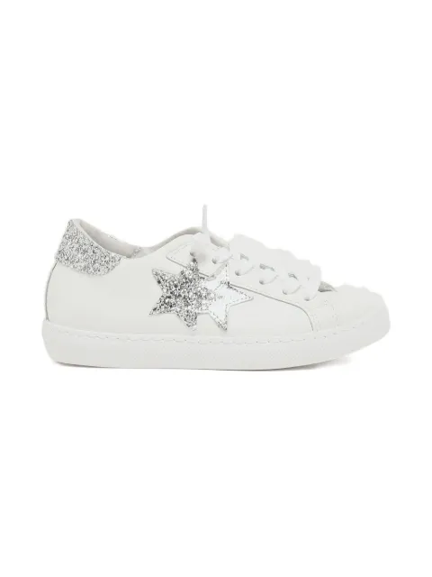 2 Star Kids glitter-star sneakers