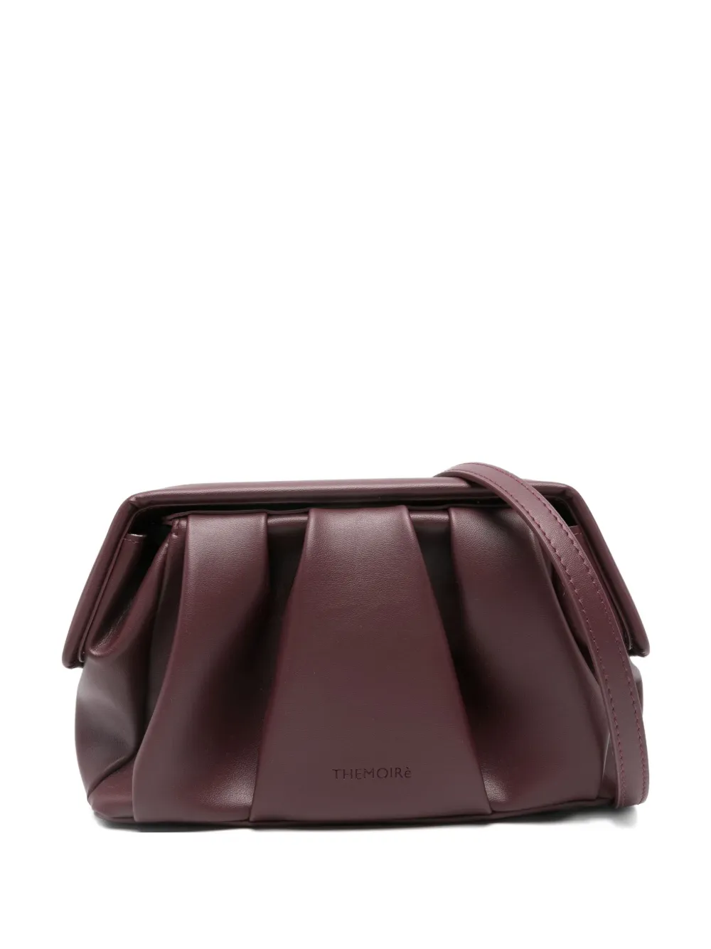 Themoirè pleated flap cluch bag | Red | Image 1