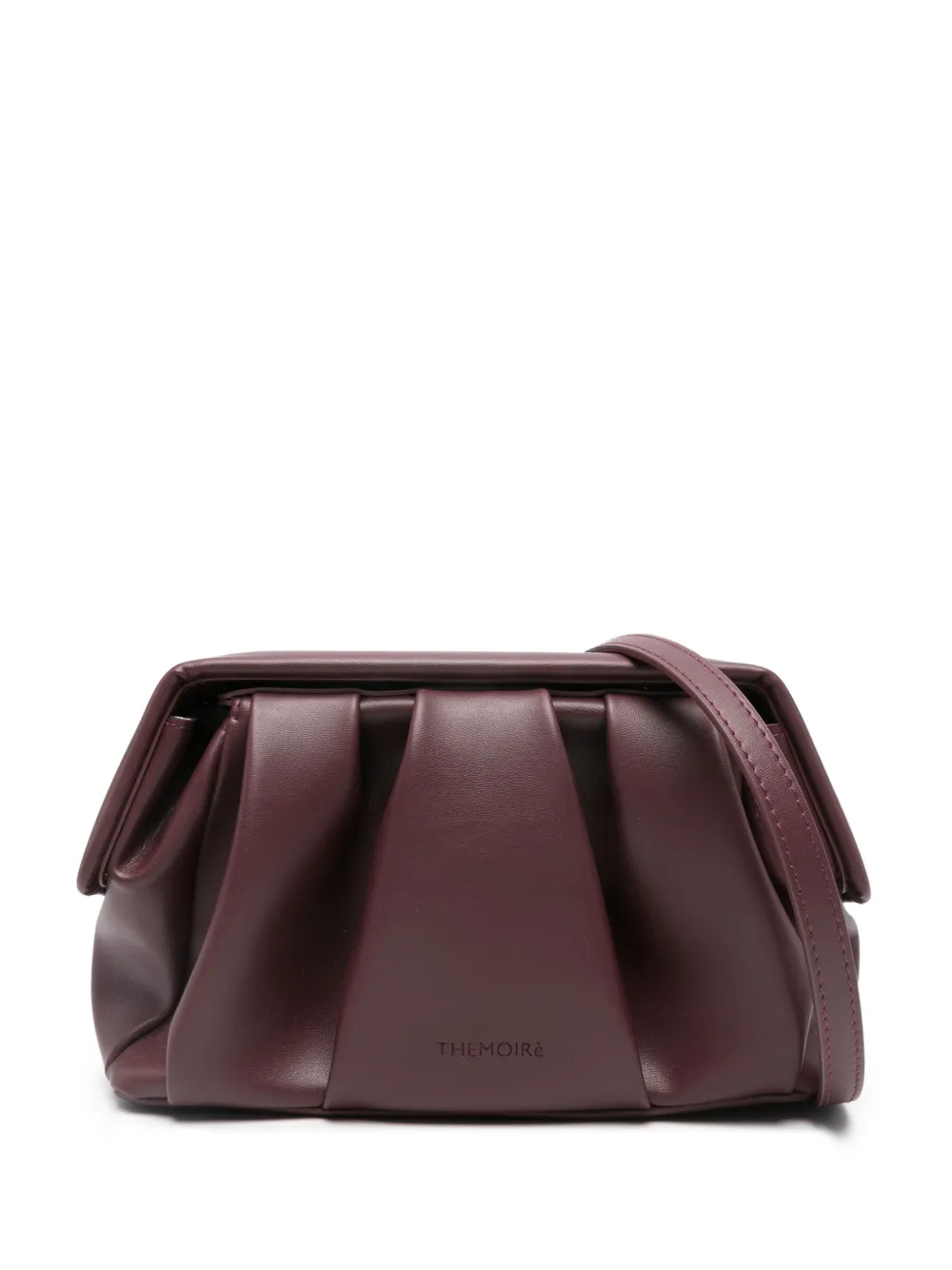 Themoirè pleated flap cluch bag | Red | Image 1