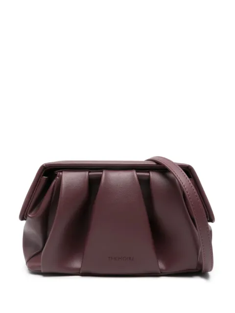 Themoirè pleated flap cluch bag