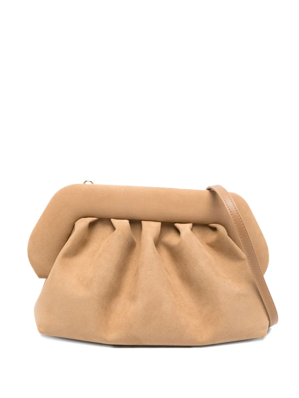 Themoirè faux-suede clutch bag | Neutrals | Image 1