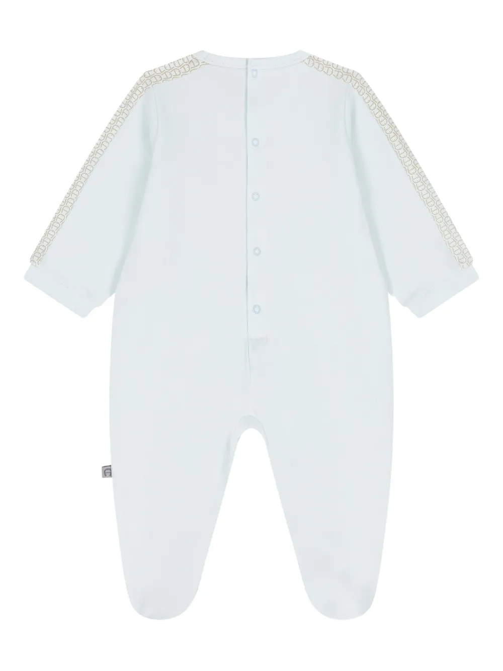 Aigner Kids Romper met geborduurd logo - Blauw