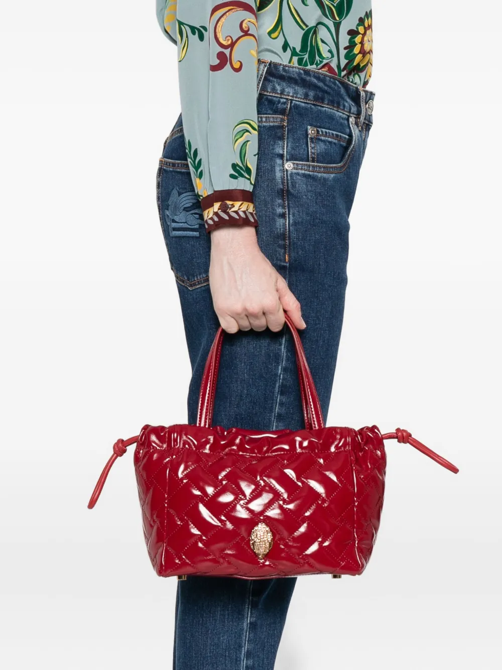 Kurt Geiger London small Kensington String tote bag - Rood
