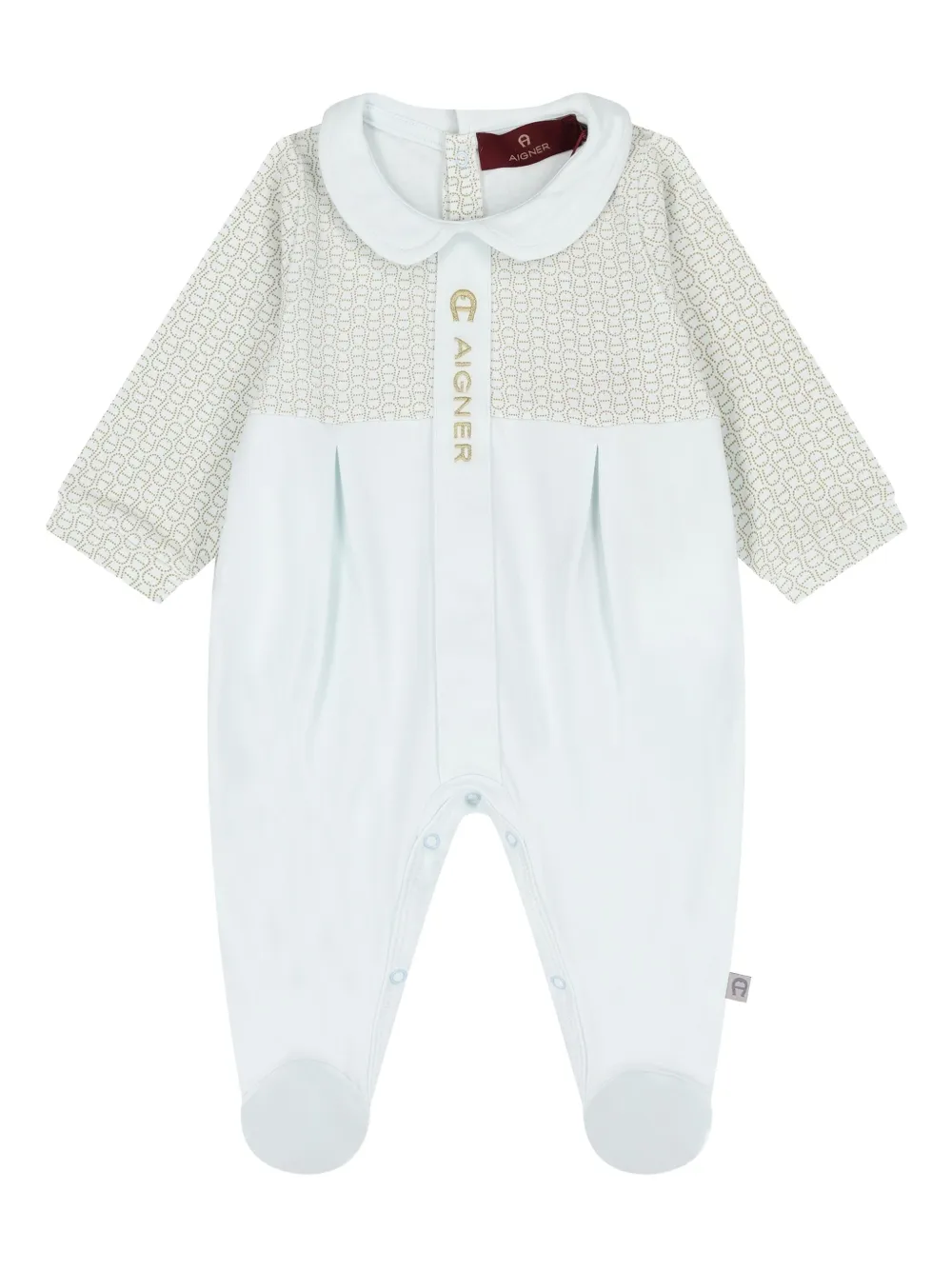 Aigner Kids Tutina con colletto Peter Pan e logo | blu | Image 1