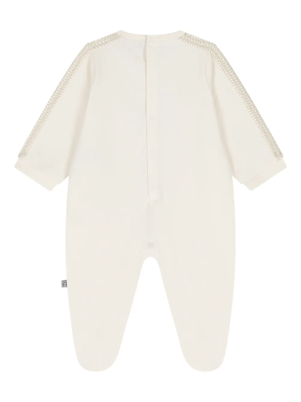 Aigner Kids Romper met geborduurd logo - Beige