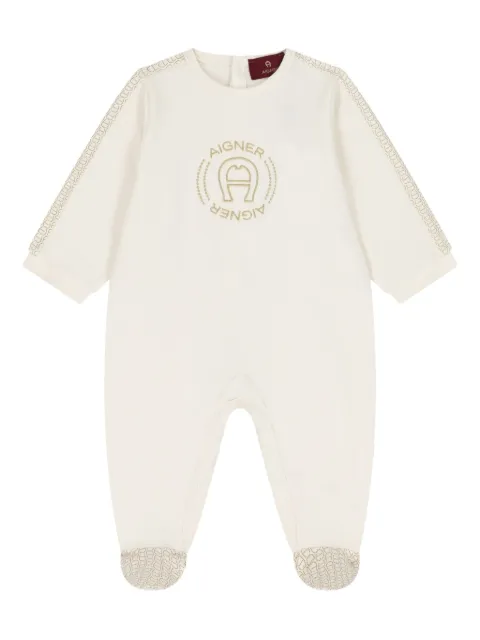 Aigner Kids embroidered-logo babygrow