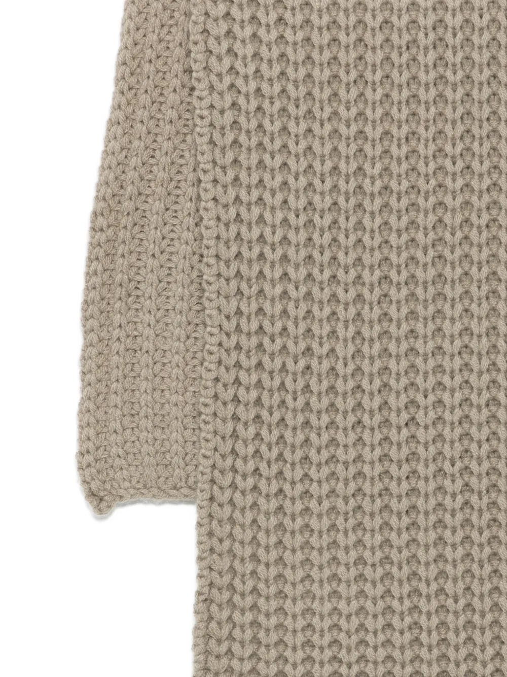 Liska Gerippter Strickschal In Green