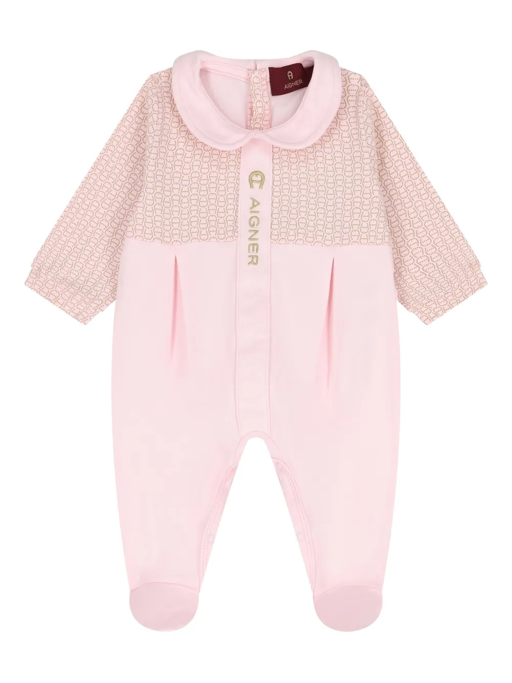 Aigner Kids Tutina con colletto Peter Pan e logo | rosa | Image 1