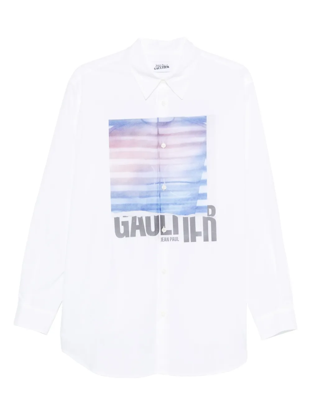 Jean Paul Gaultier Graphic-print Shirt In White