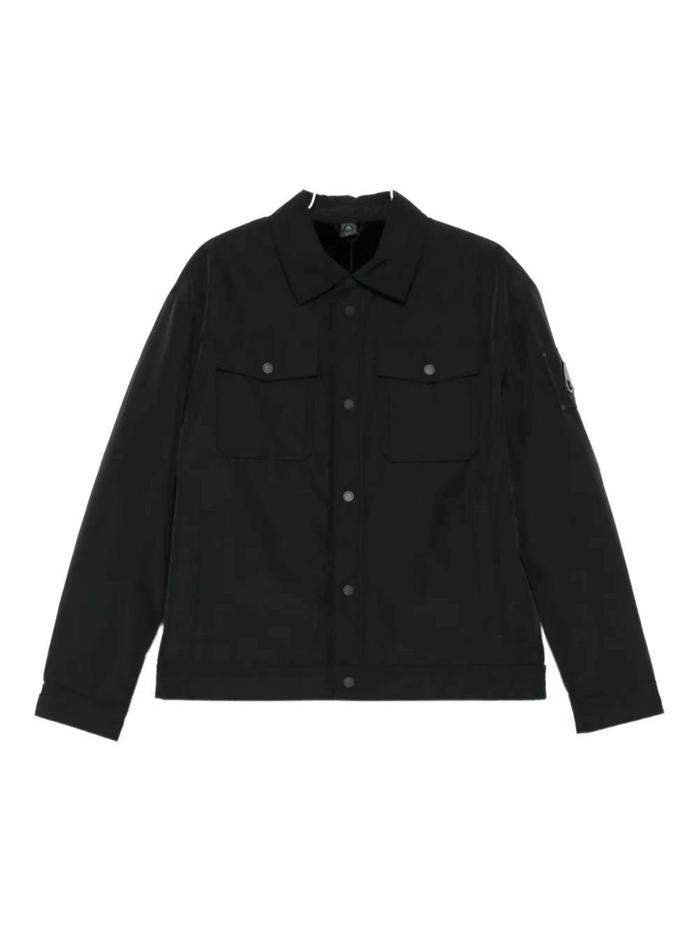 Moose Knuckles Button-fastening Shirt Jacket In Black