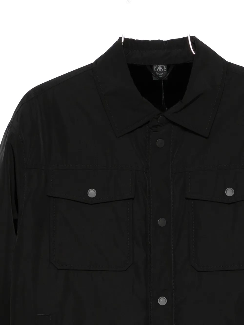 Moose Knuckles Button-fastening Shirt Jacket In Black