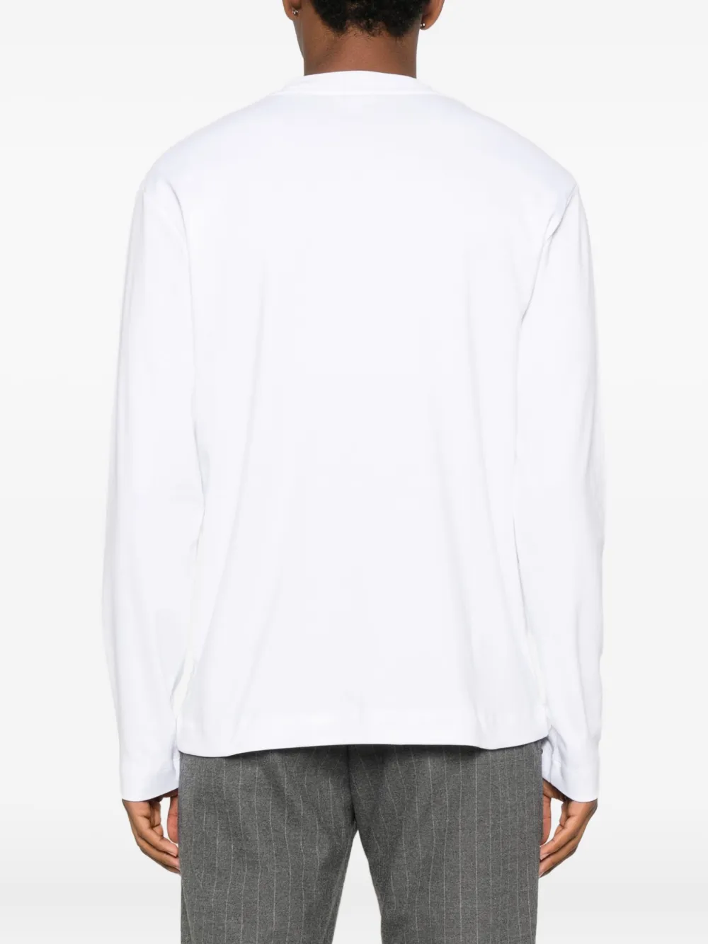 Sunspel T-shirt met lange mouwen - Wit