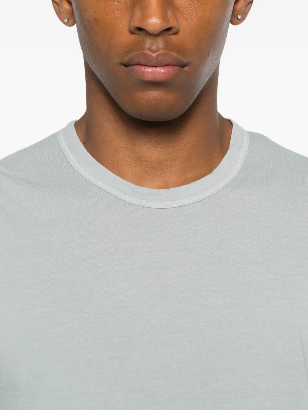James Perse Crew Neck Cotton T-shirt In Gray
