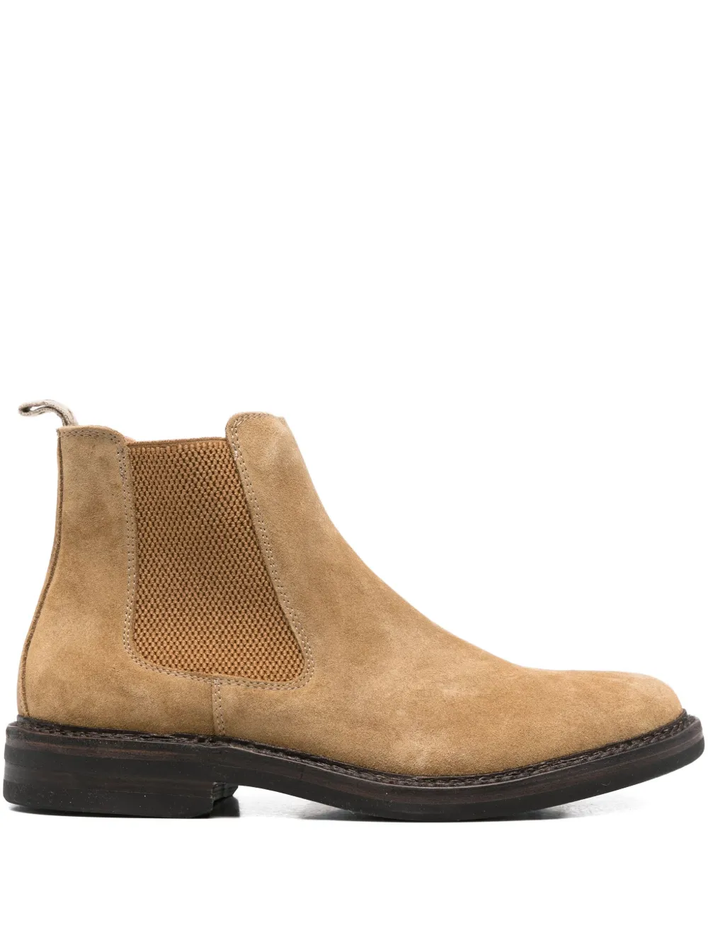 Astorflex elastic-panel suede chelsea boots Neutrals