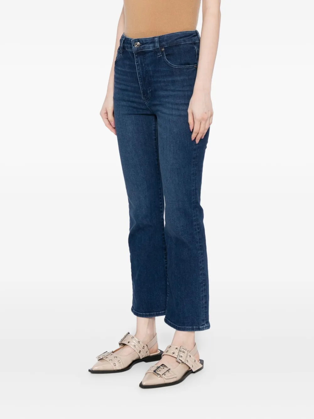 Frame The Reboot Cropped Jeans In Blue