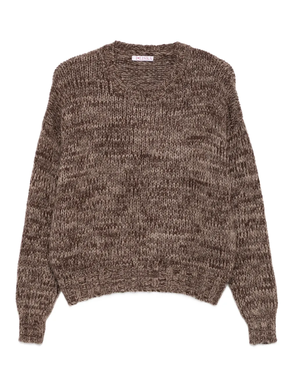 Liska mottled knit pullover | Brown | Image 1