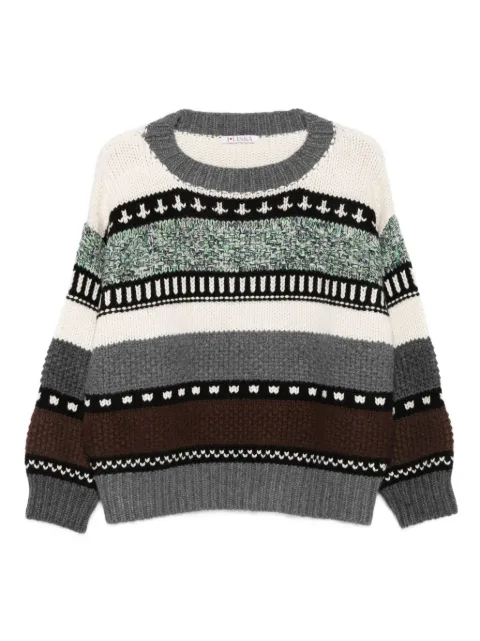 Liska suéter tejido texturizado con motivo de rayas