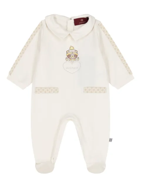 Aigner Kids logo-print babygrow