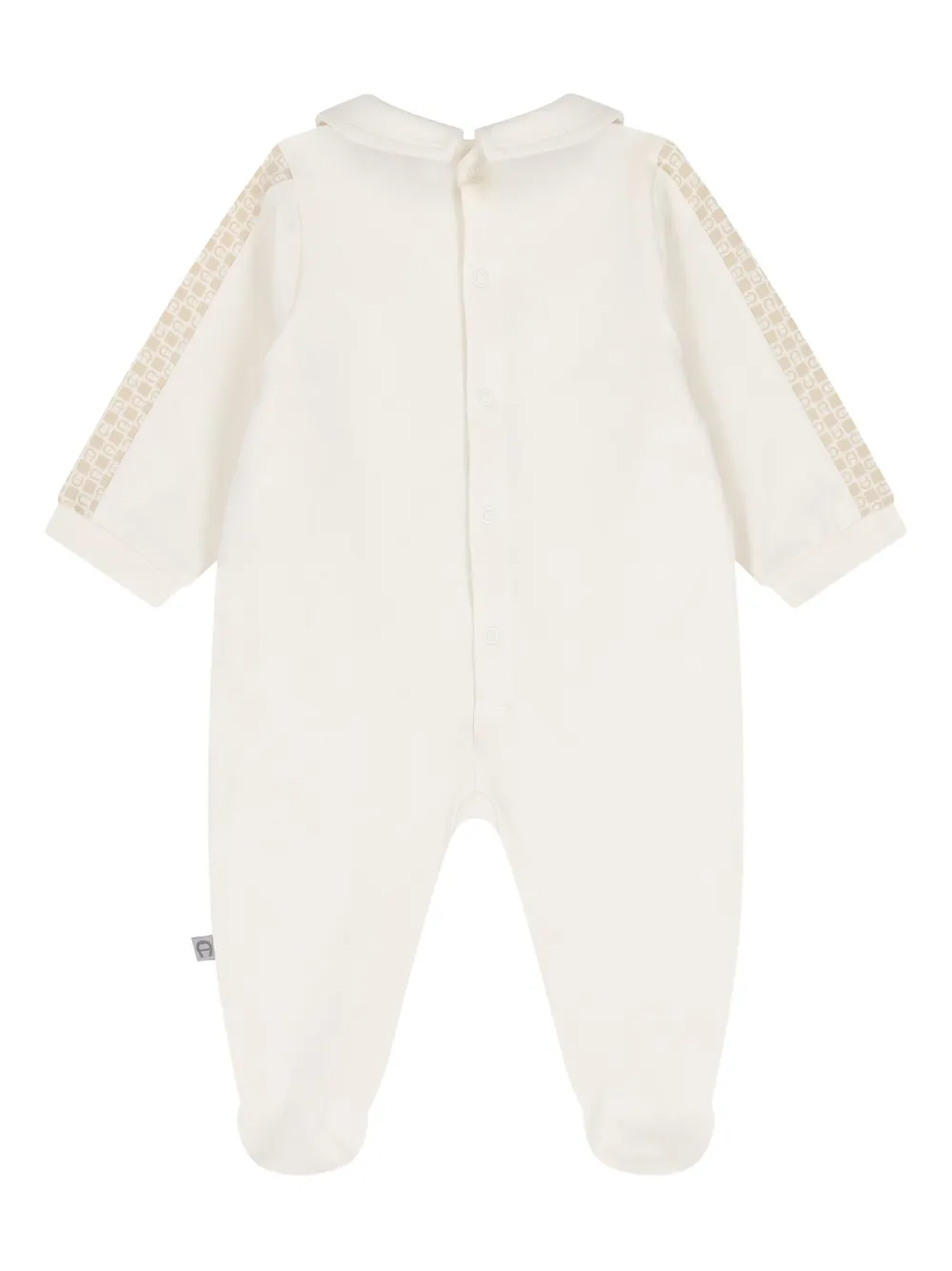 Aigner Kids Romper met logoprint - Beige