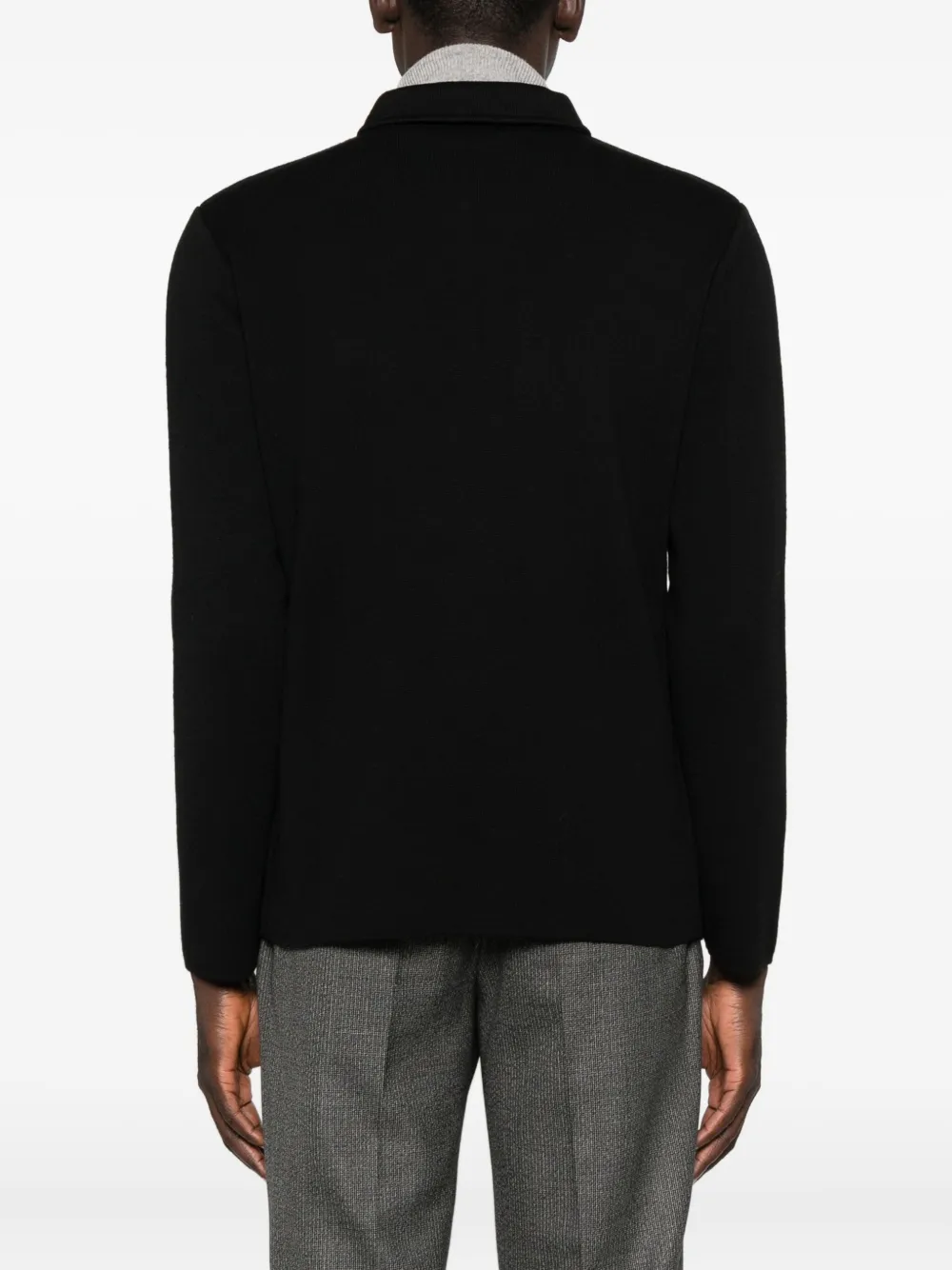 Lardini Jack met opgestikte zak en knopen Zwart