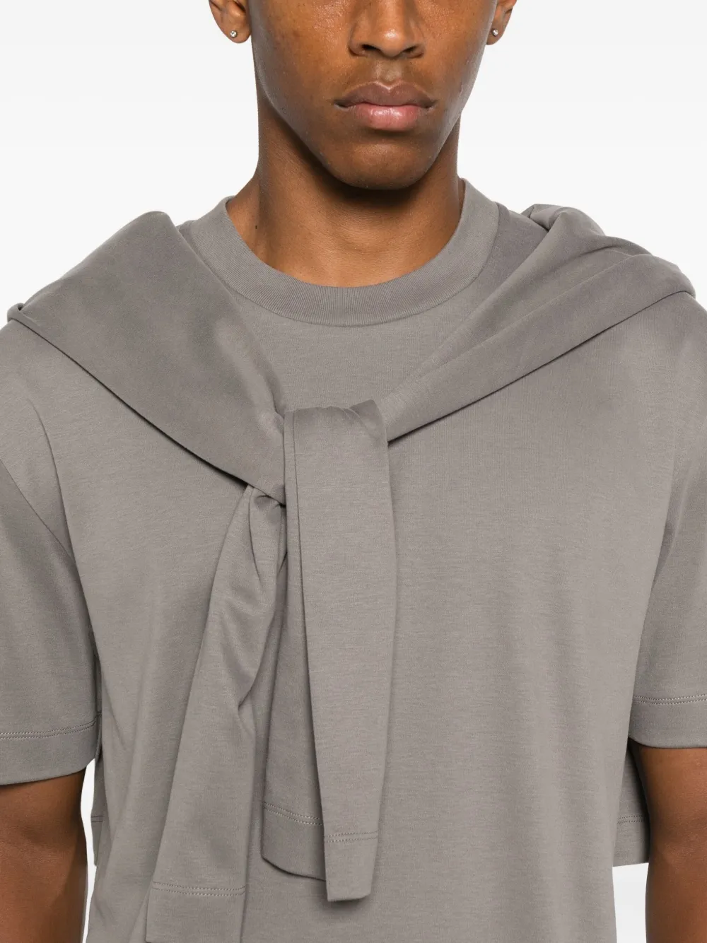 Sunspel Crew-neck T-shirt In Gray